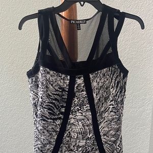 Black and white dress